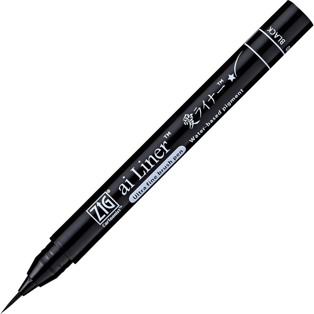 Caneta Pincel Ultra Fina Ai Liner Kuretake Black