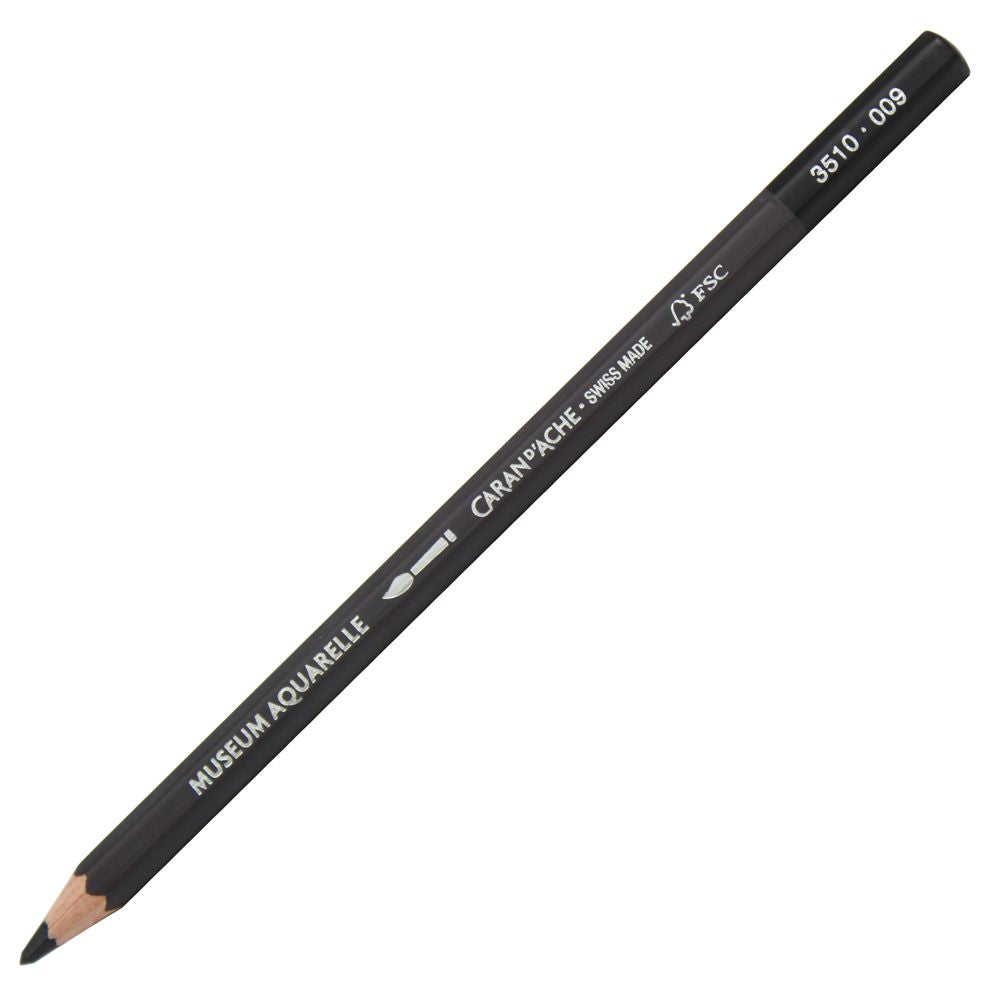 Lápis Aquarelado Caran D'Ache Museum 009 Black