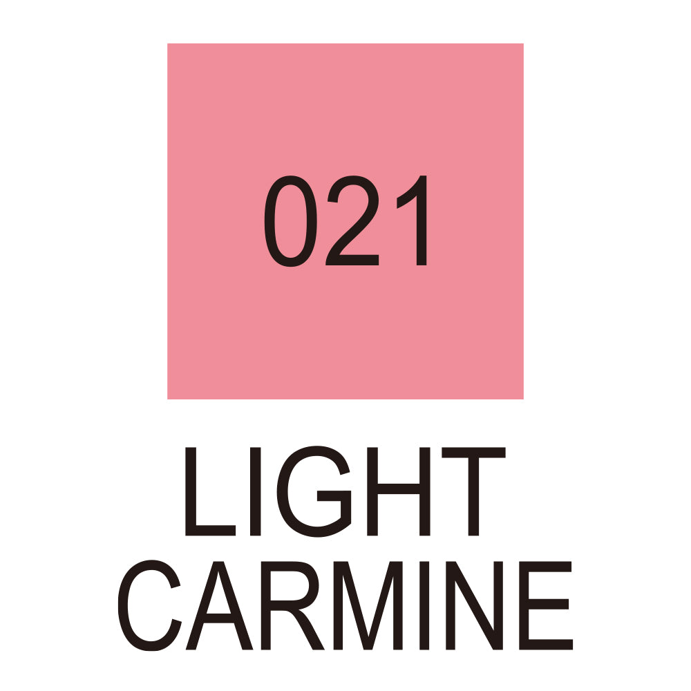 Caneta Pincel Kuretake Zig Clean Color Real Brush Light Carmine 021