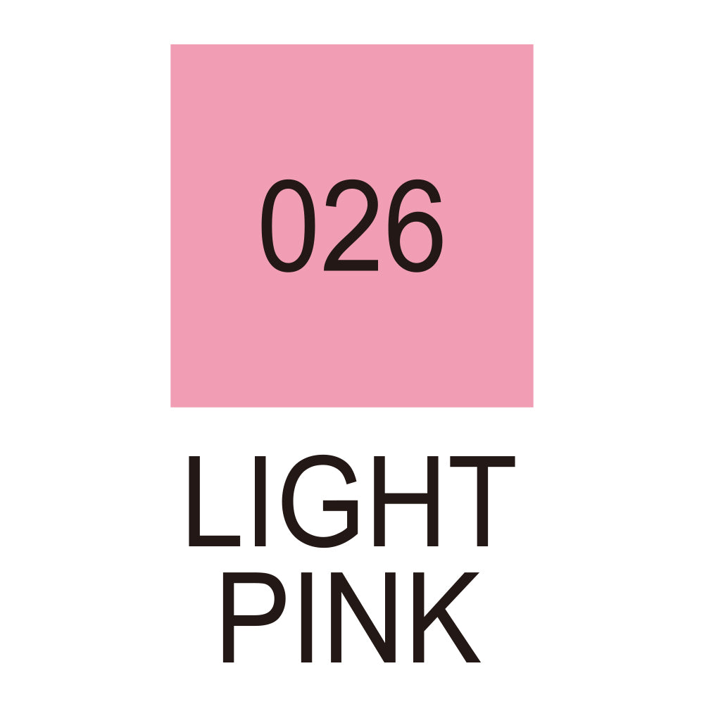 Caneta Pincel Kuretake Zig Clean Color Real Brush Light Pink 026