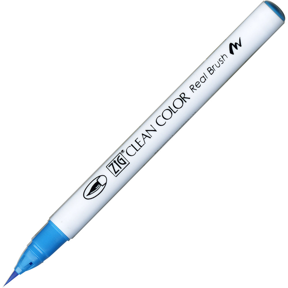Caneta Pincel Kuretake Zig Clean Color Real Brush Cobalt Blue 031