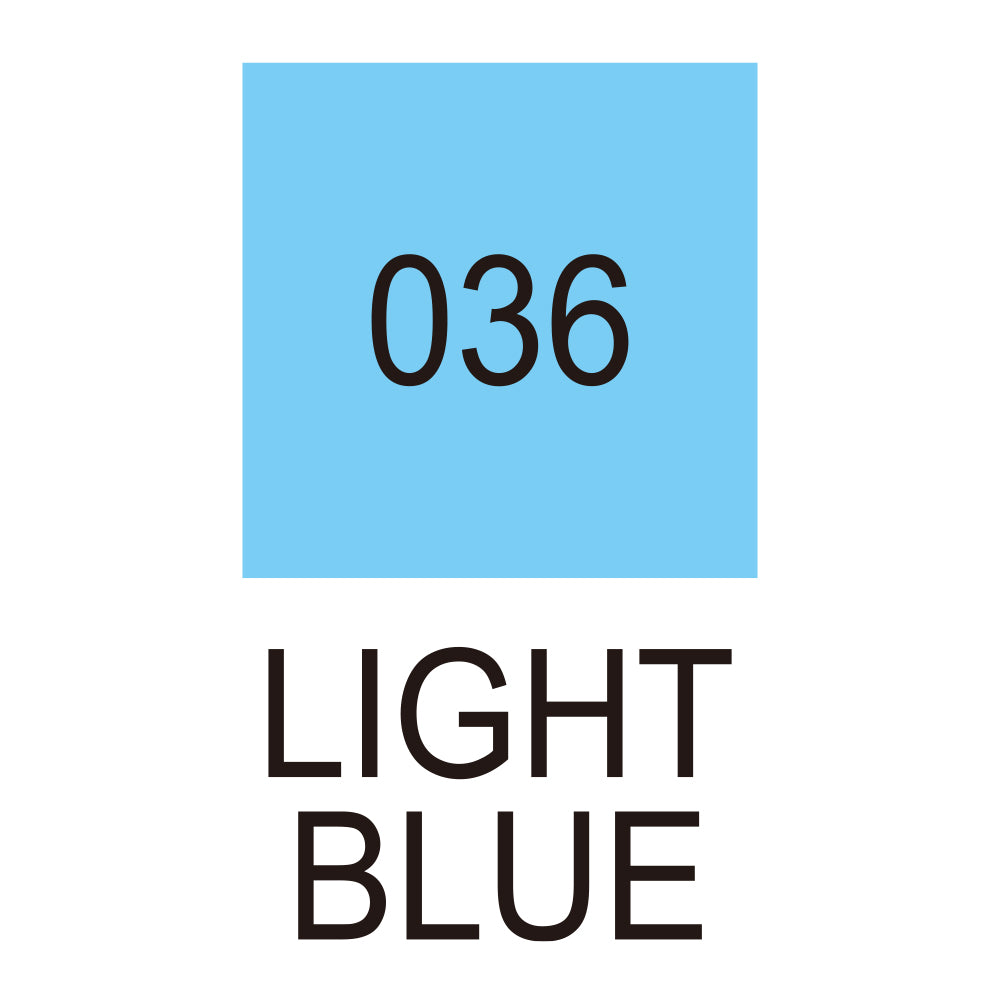 Caneta Pincel Kuretake Zig Clean Color Real Brush Light Blue 036