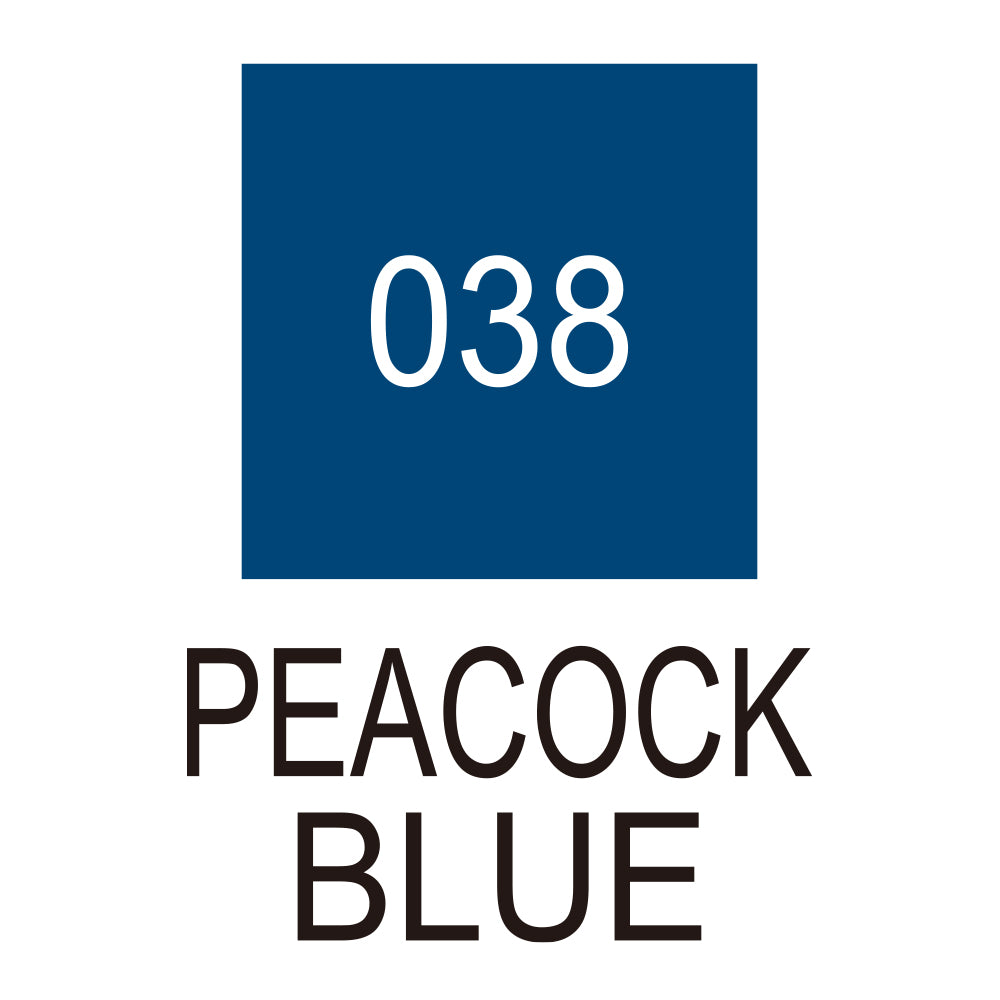 Caneta Pincel Kuretake Zig Clean Color Real Brush Peacock Blue 038