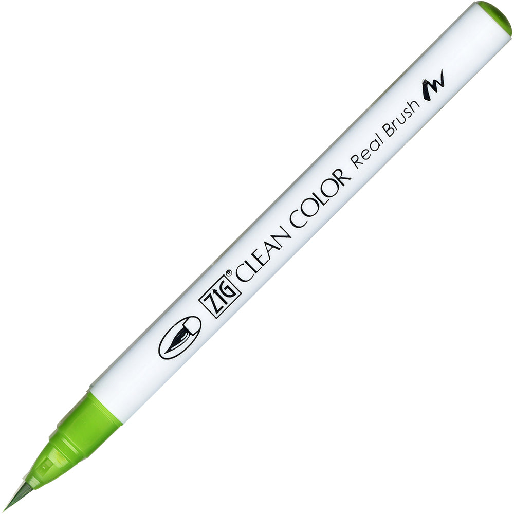 Caneta Pincel Kuretake Zig Clean Color Real Brush Light Green 041