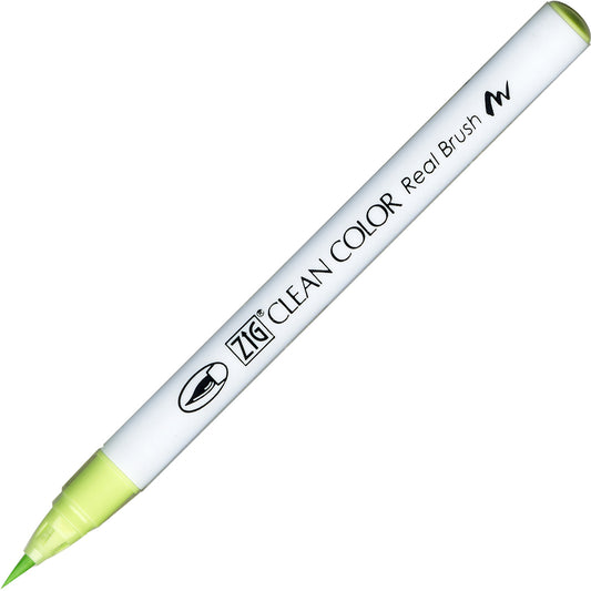 Caneta Pincel Kuretake Zig Clean Color Real Brush Pale Green 045