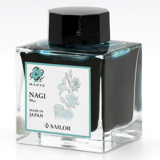 Tinta Para Caneta Tinteiro Sailor Manyo 50ml Nagi