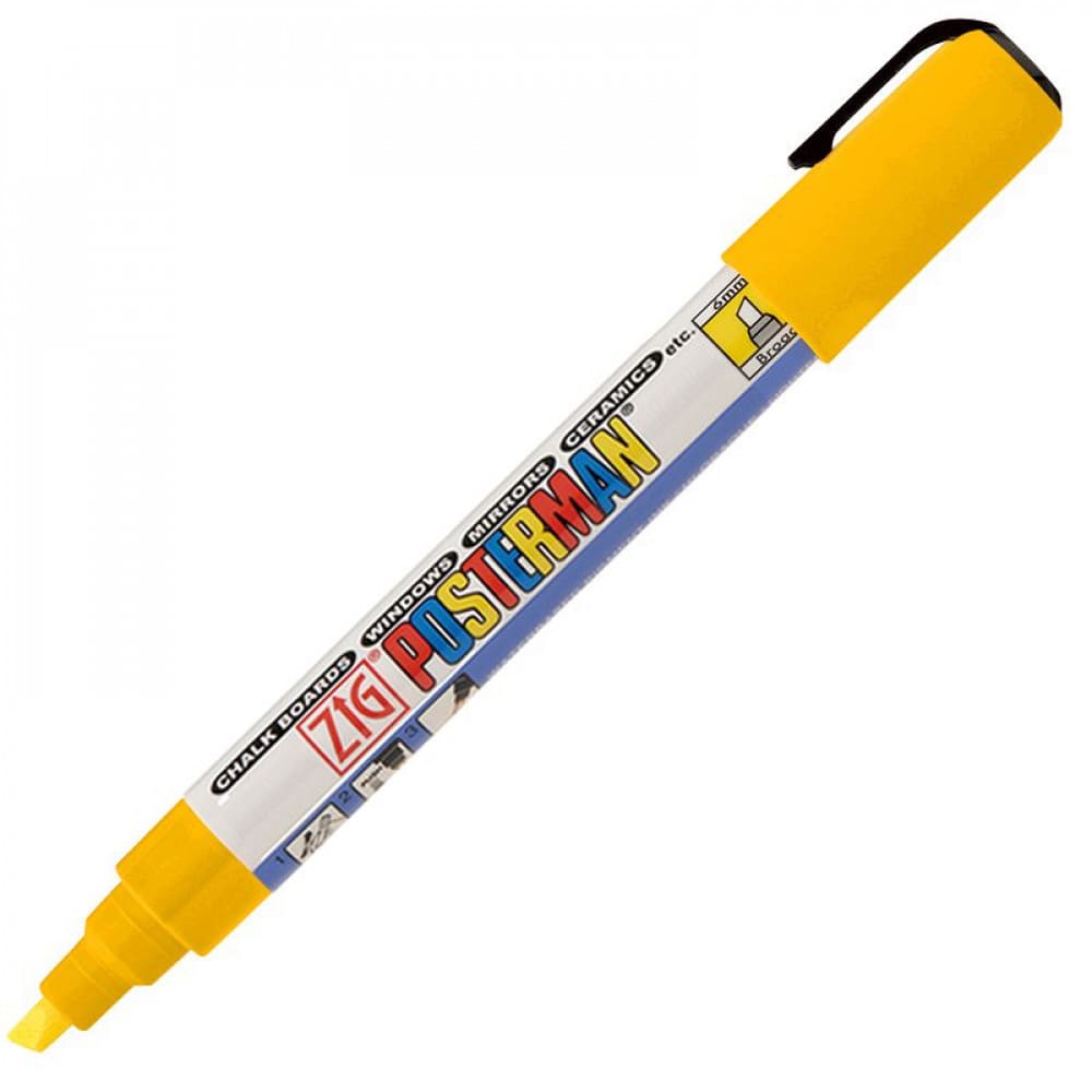 Marcador Zig Posterman Kuretake Broad Yellow PMA-50