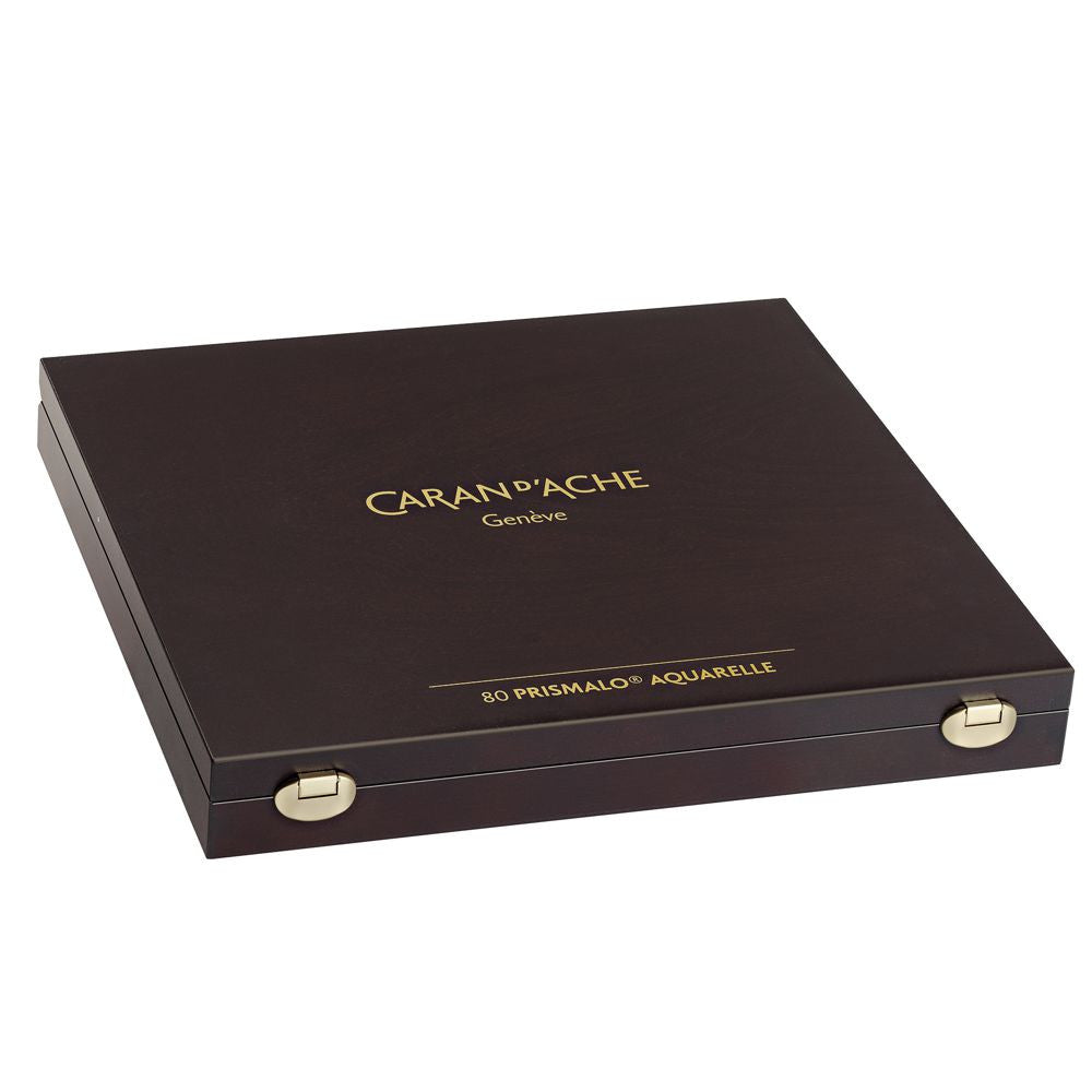 Lápis Aquarelado Caran D'Ache Prismalo 80 Cores Estojo Madeira