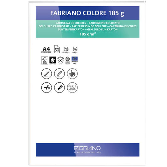 Papel Colore Fabriano Branco A4 185g/m² Pack 10 Folhas