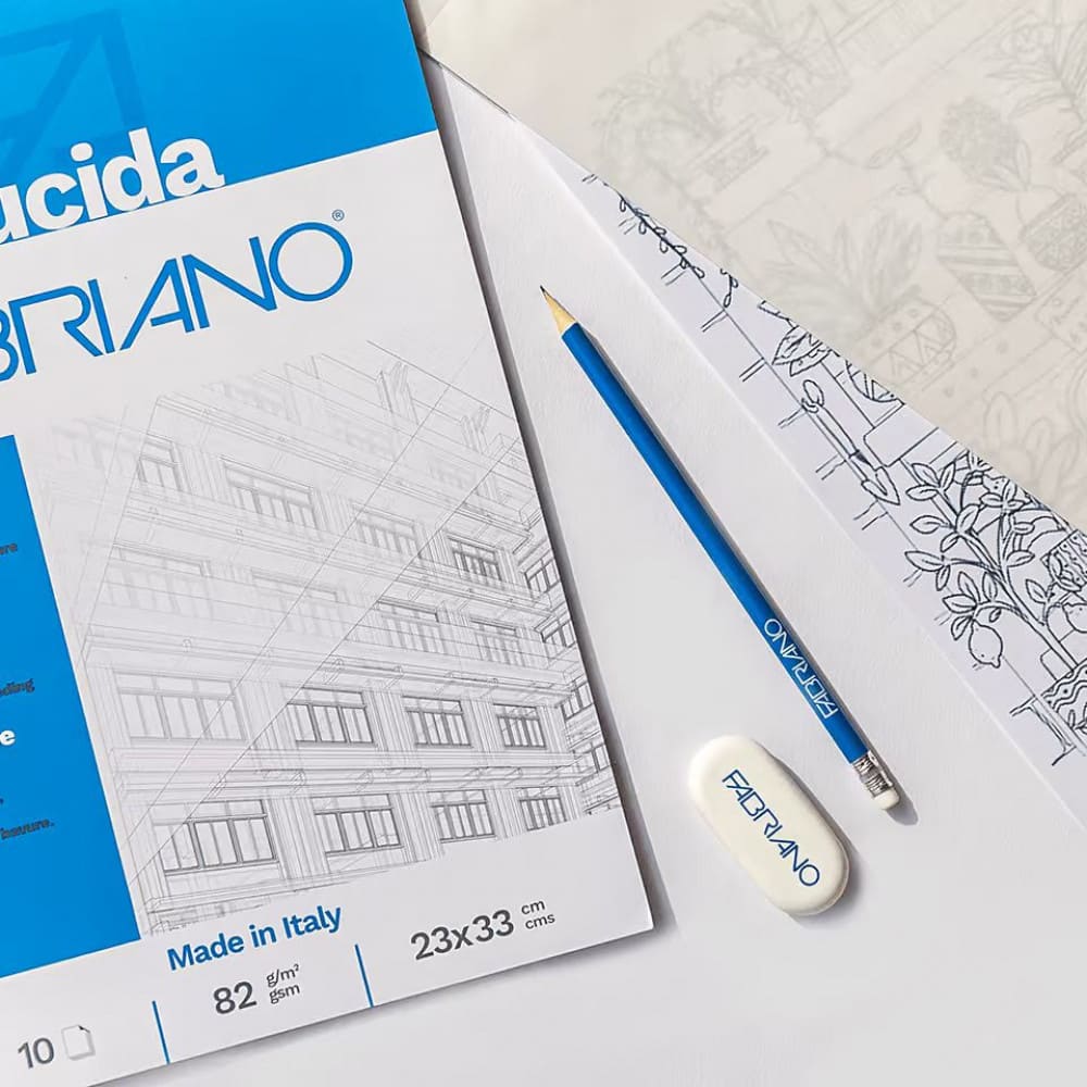 Bloco Papel Vegetal Fabriano Carta Lucida 82g/m² A4 10 Folhas