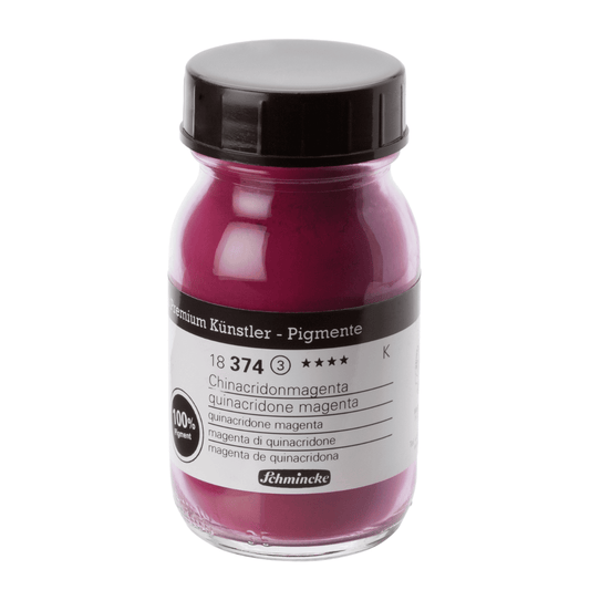 Pigmento em Pó Schmincke 100ml S3 374 Quinacridone Magenta