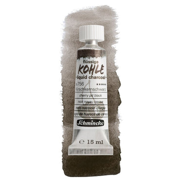 Carvão Líquido Kohle Schmincke 15ml Cherry Pit Black