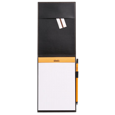 Bloco de Notas Rhodia 15,5x22cm N°16 Capa Couro Laranja