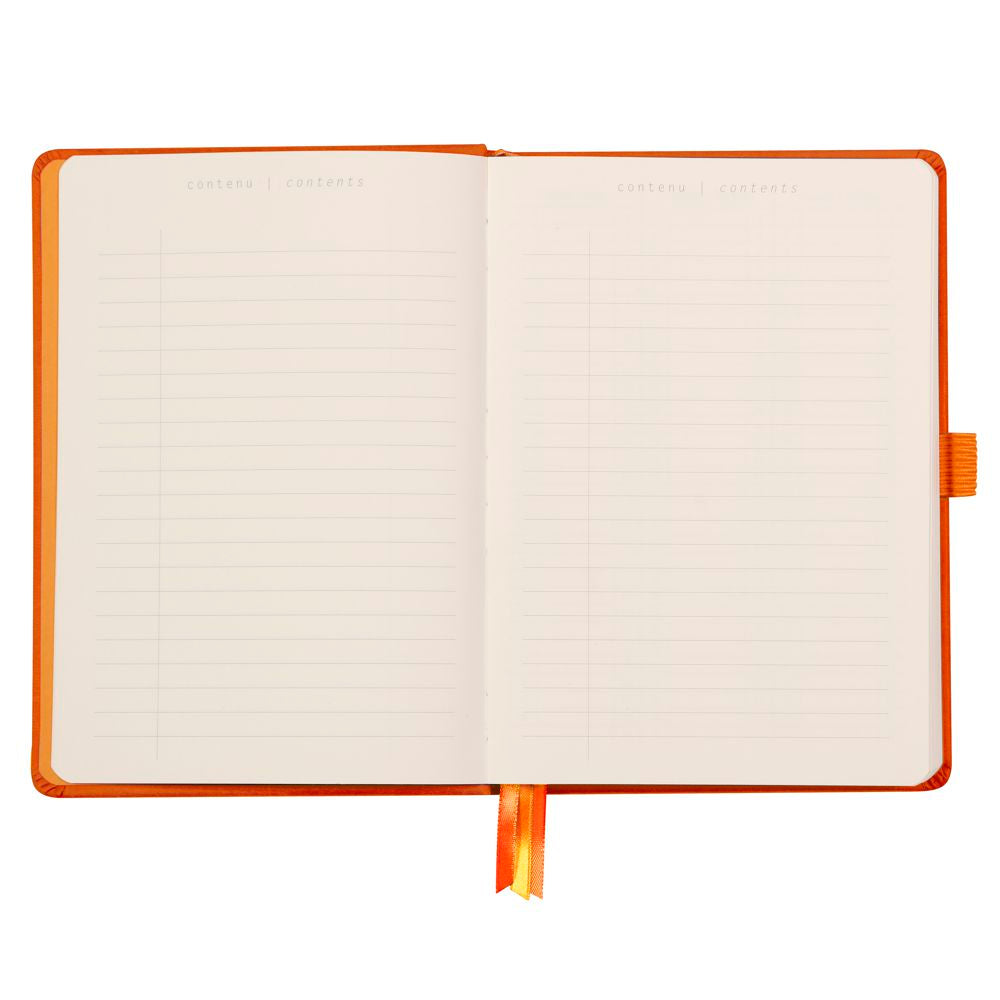 Caderno Goalbook Rhodia A5 Capa Dura Tangerine