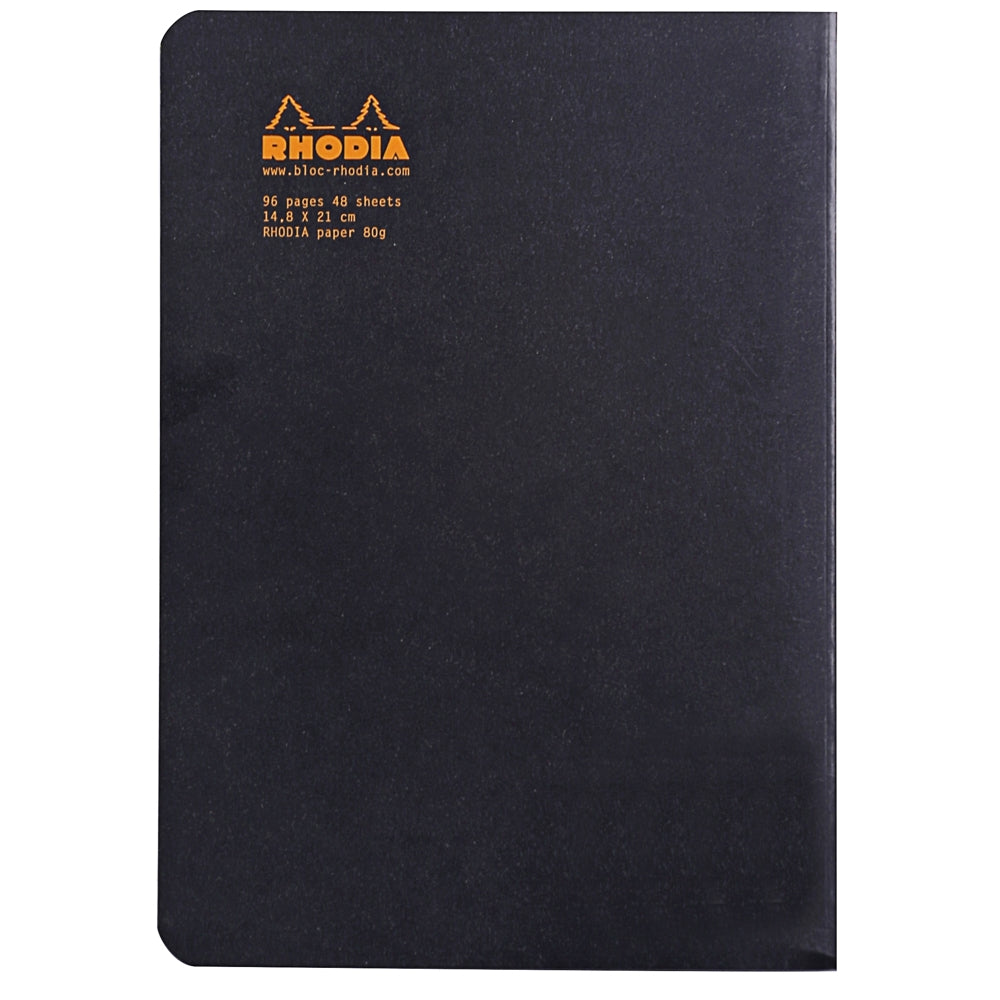 Caderno Pontilhado Dot Rhodia Capa Preta A5