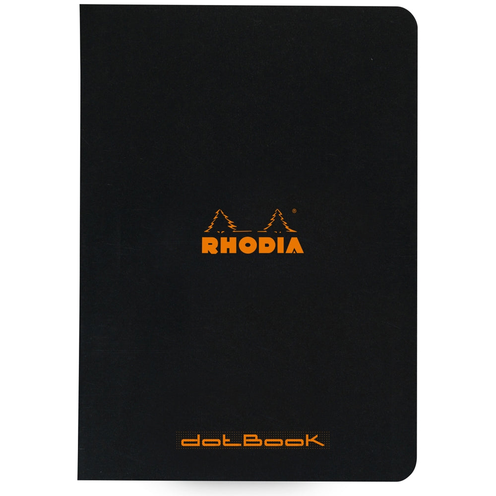 Caderno Pontilhado Dot Rhodia Capa Preta A5