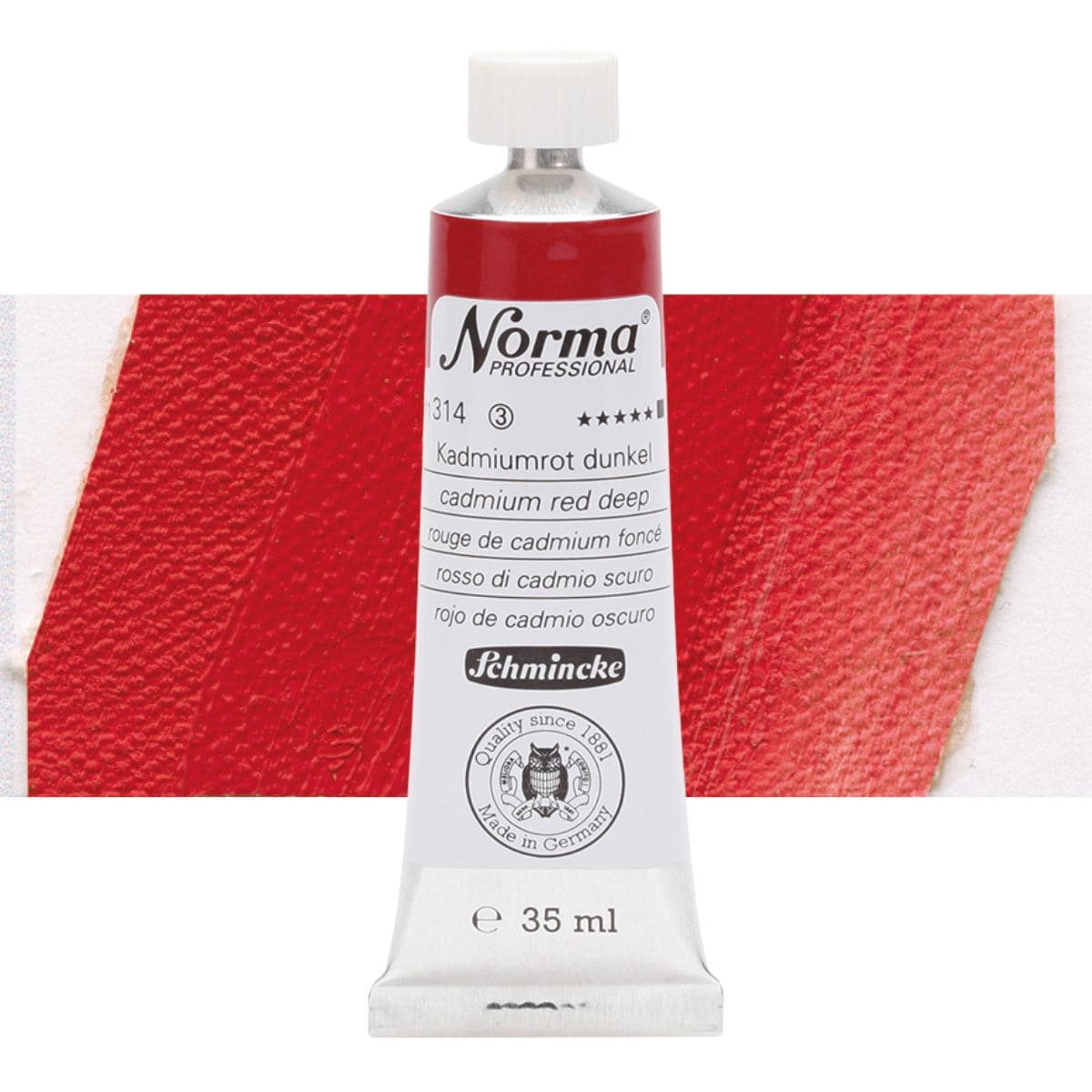 Tinta Óleo Schmincke Norma 35ml S3 314 Cadmium Red Deep
