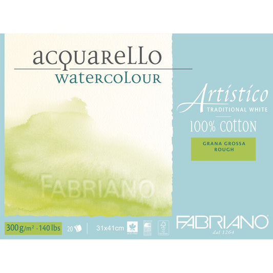 Bloco de Papel Para Aquarela Acquarello Fabriano GG 300g/m² 31x41cm