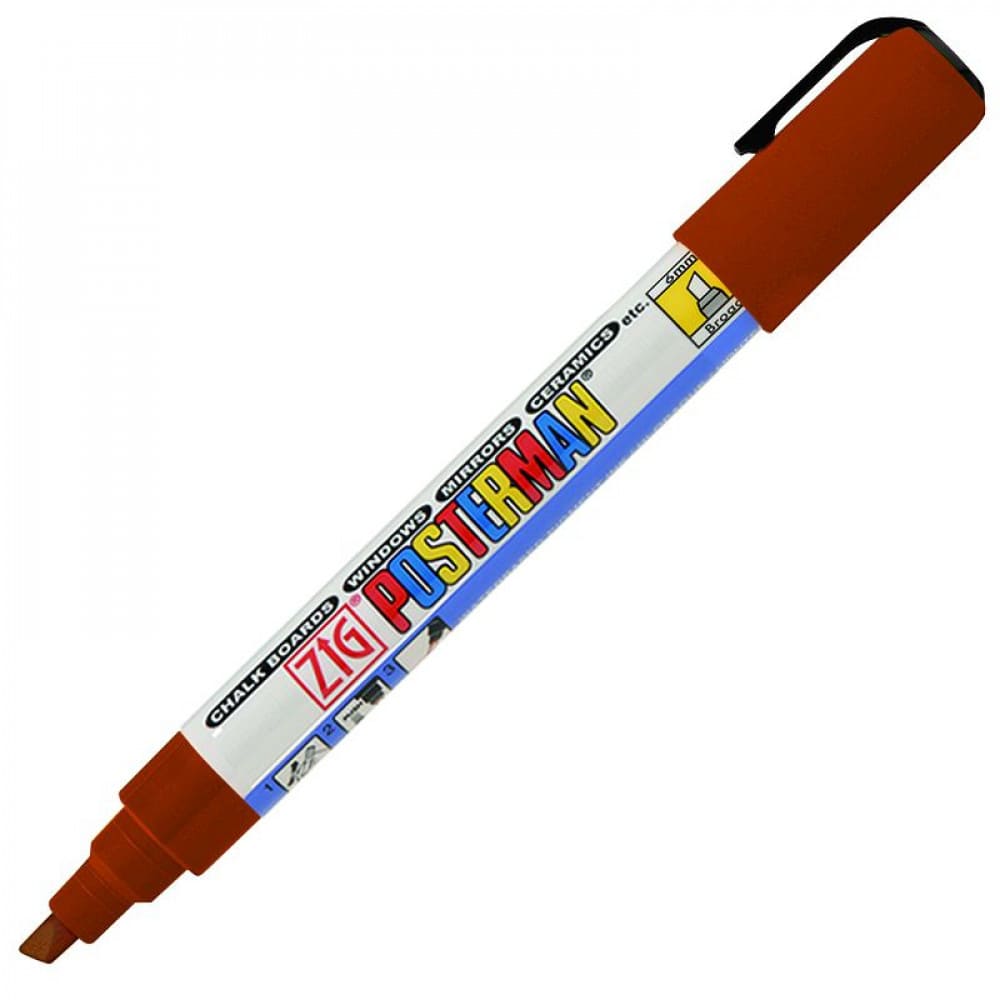 Marcador Zig Posterman Kuretake Broad Brown PMA-50