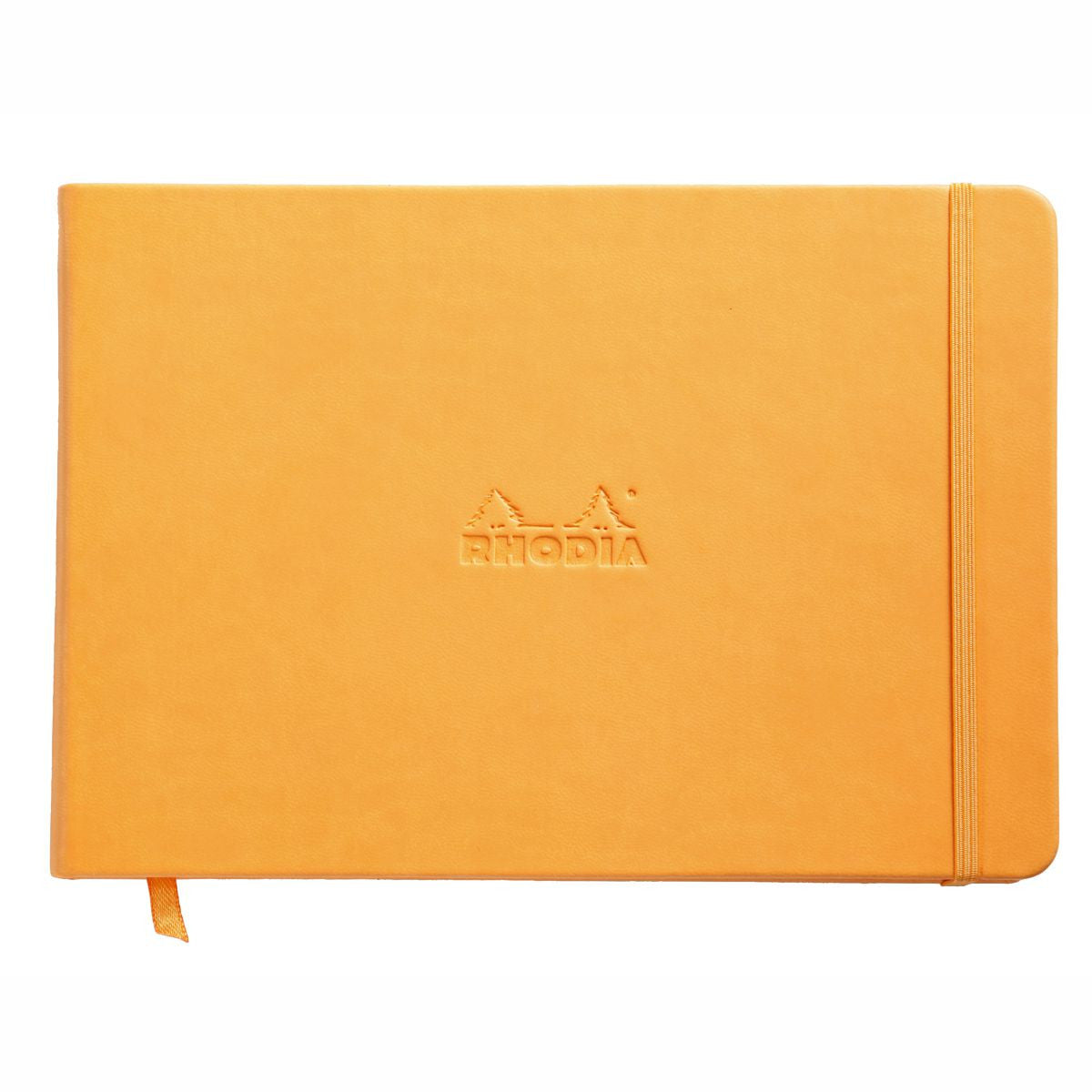 Webnotebook Rhodia A5 96 Folhas Capa de Couro Laranja