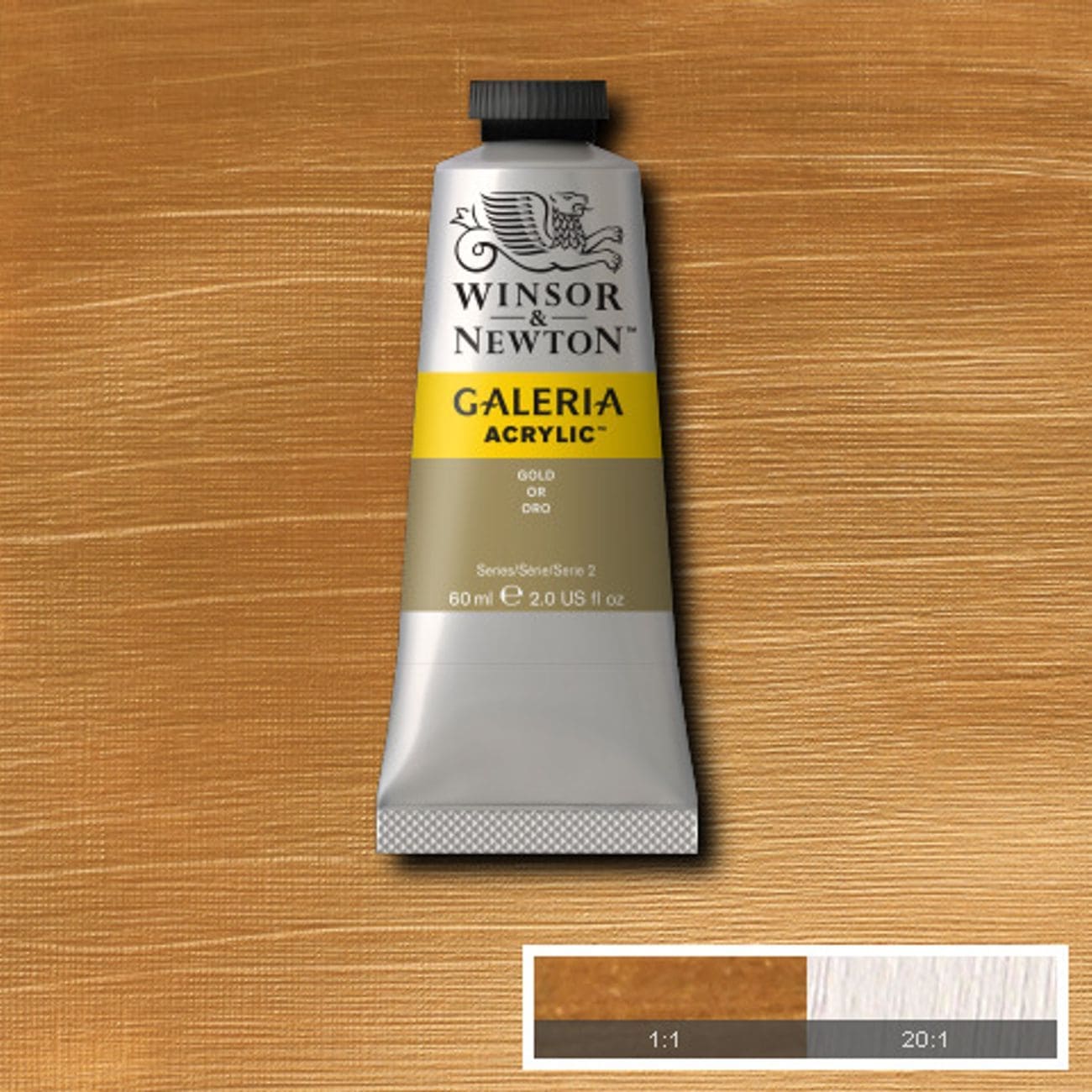 Tinta Acrílica Galeria Winsor & Newton 60ml 283 Gold