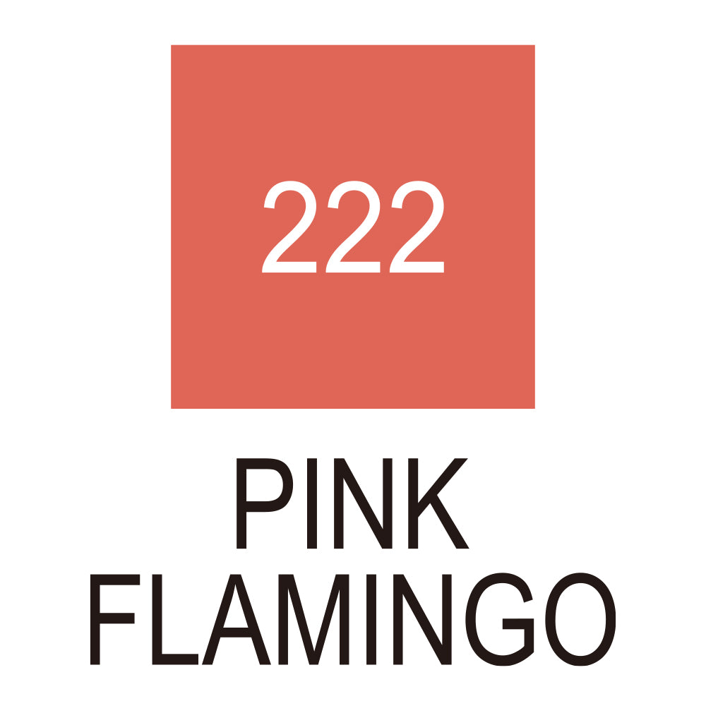 Caneta Pincel Kuretake Zig Clean Color Real Brush Pink Flamingo 222