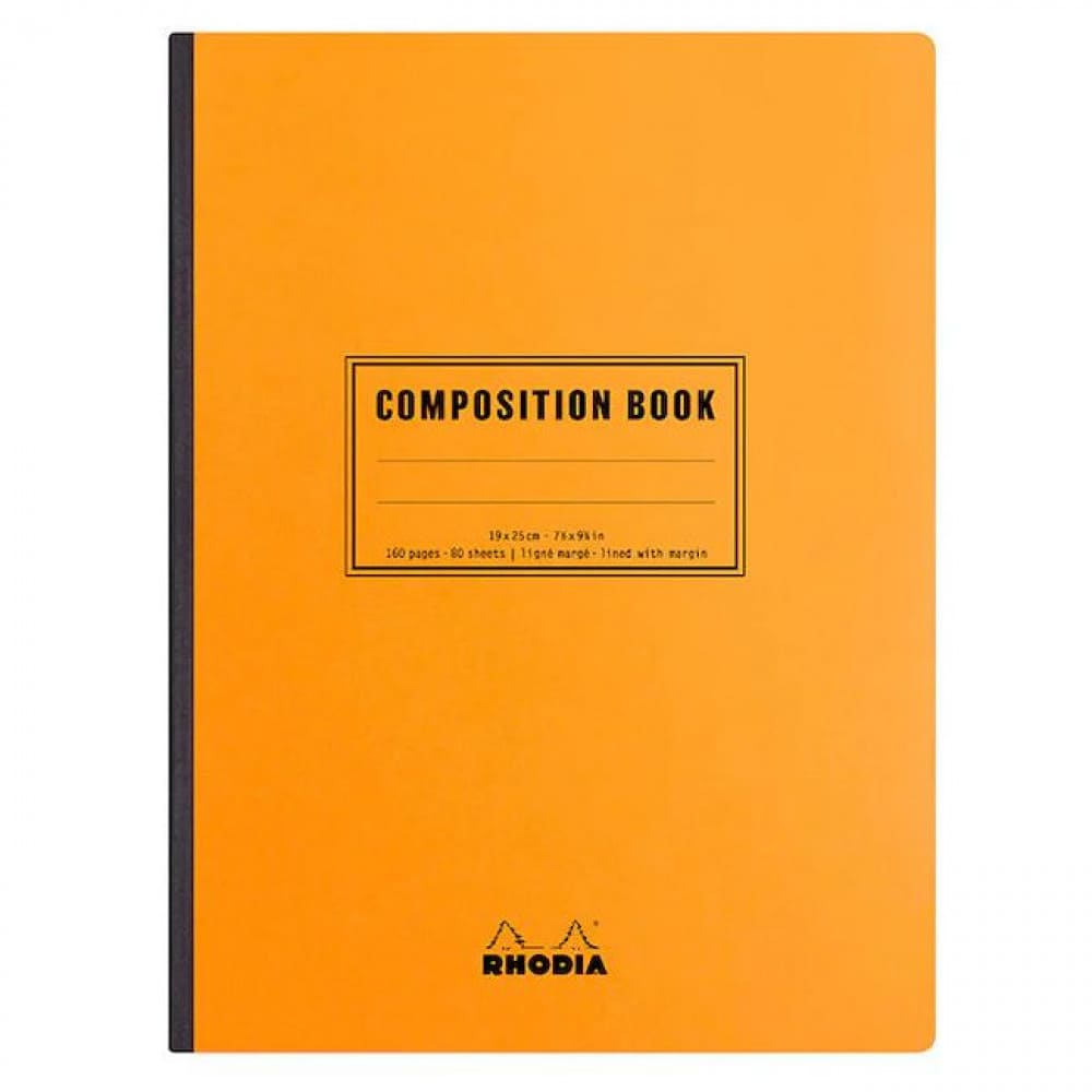 Composition Book Rhodia 19X25CM 80 Fls Capa Laranja
