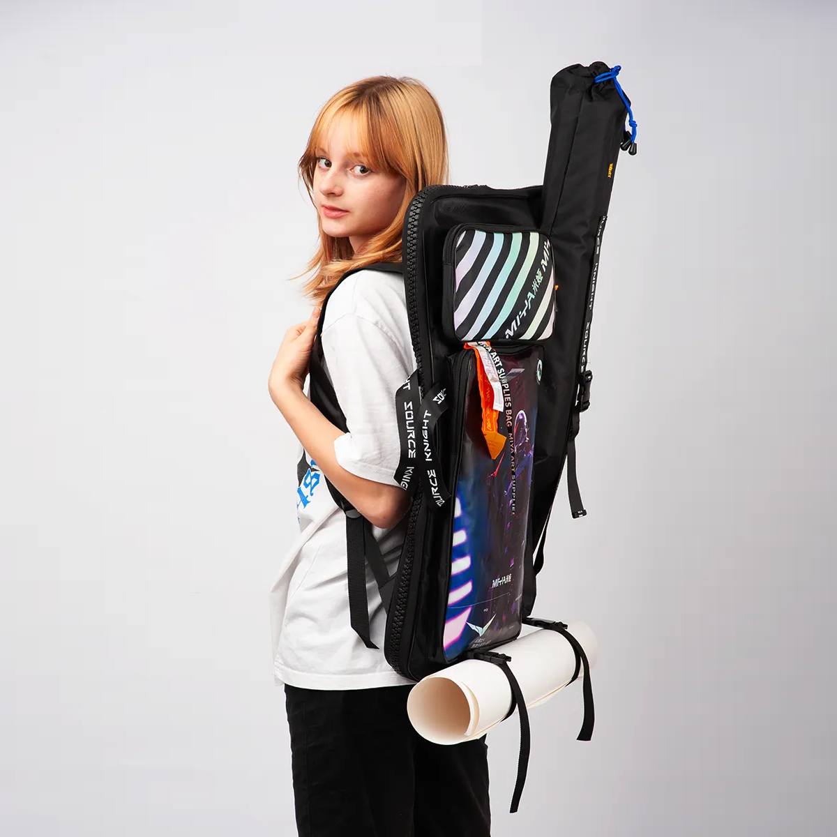 Mochila Para Materiais Artísticos Preta Himi