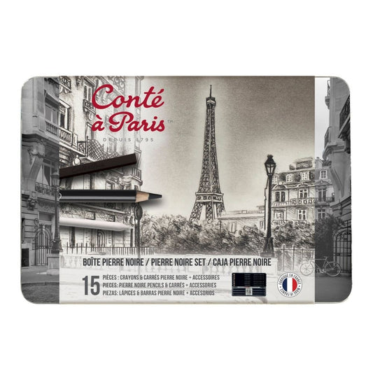 Estojo De Desenho Conté à Paris Pierre Noire 15 Peças
