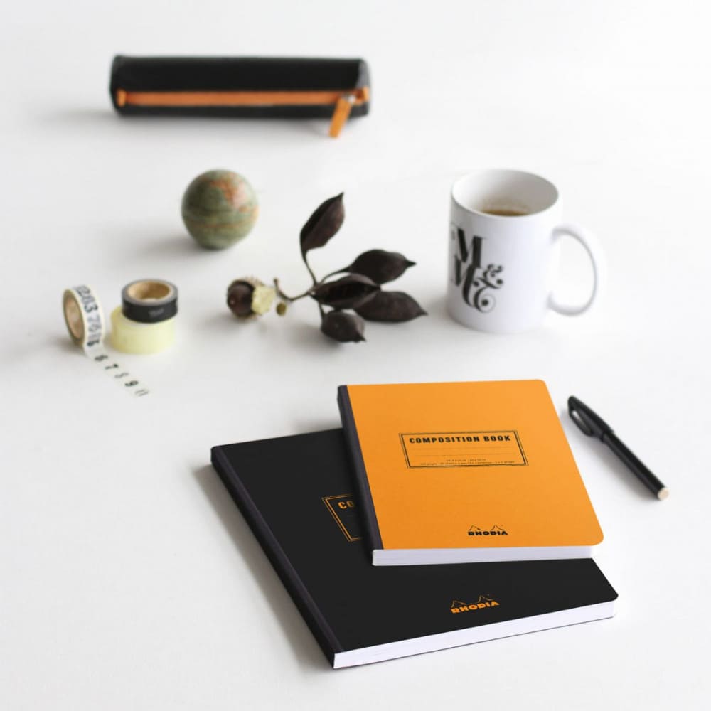 Composition Book Rhodia 19X25CM 80 Fls Capa Laranja