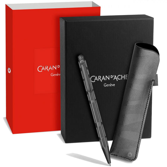 caneta esferográfica caran d'ache ecridor black code edição limitada