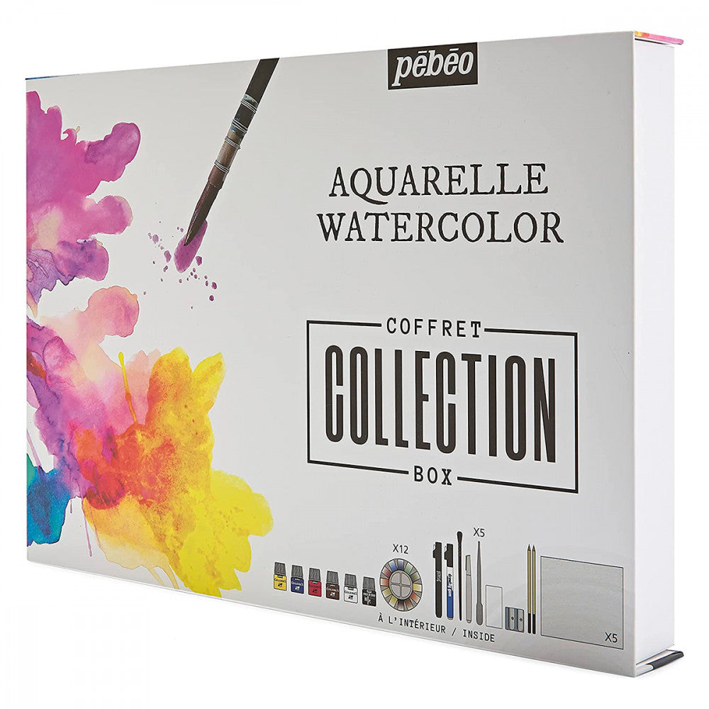 Estojo Tinta Aquarela Pebeo Collection Box