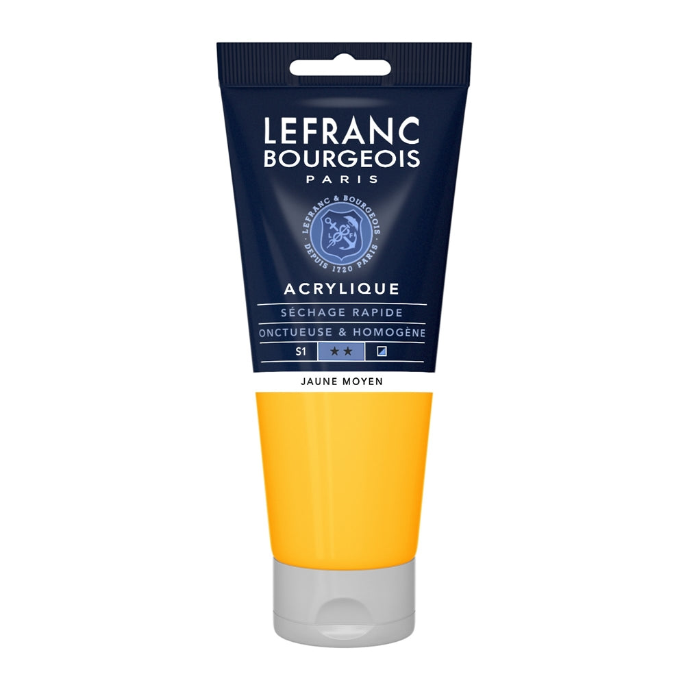 Tinta Acrílica Lefranc & Bourgeois 200ml 198 Medium Yellow