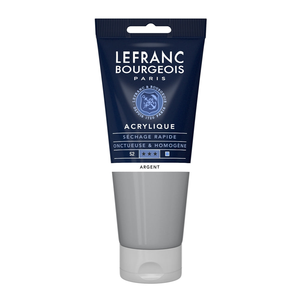 Tinta Acrílica Lefranc & Bourgeois 200ml 710 Silver