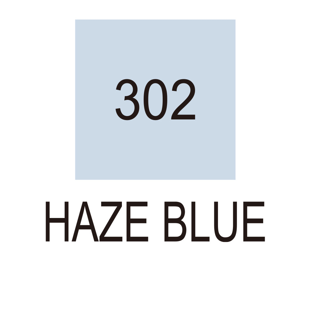 Caneta Pincel Kuretake Zig Clean Color Real Brush Haze Blue 302