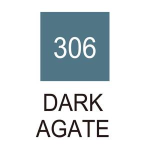 Caneta Pincel Kuretake Zig Clean Color Real Brush Dark Agate 306