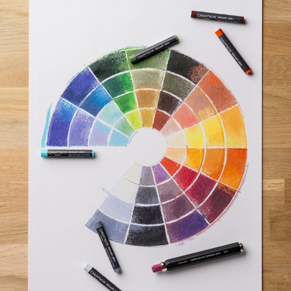 Pastel Neoart Caran d’Ache 6901 24 Cores