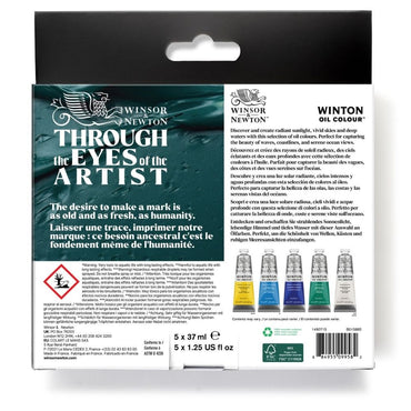 Estojo de Tinta Óleo Artist Winsor & Newton Profissional Seascapes Set C/5 Cores