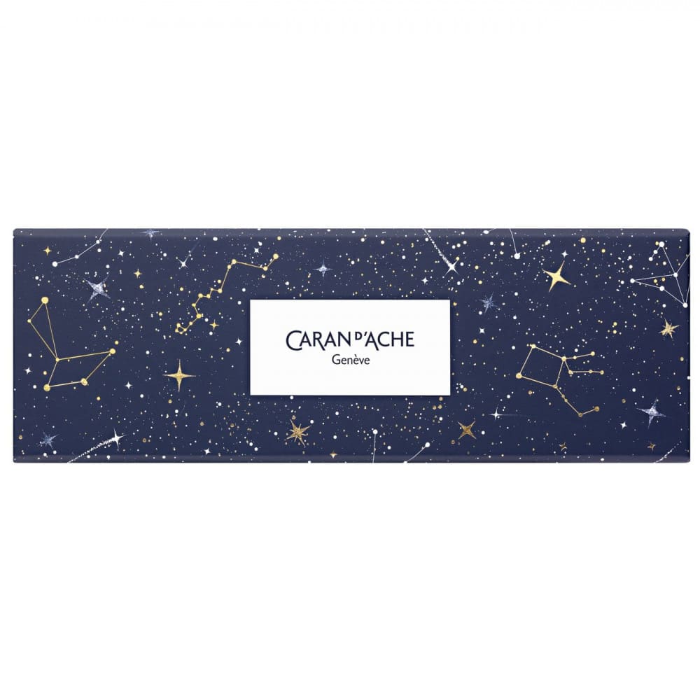 Estojo de Lápis Caran d'Ache Cosmic Blue 10 Cores Metálicas