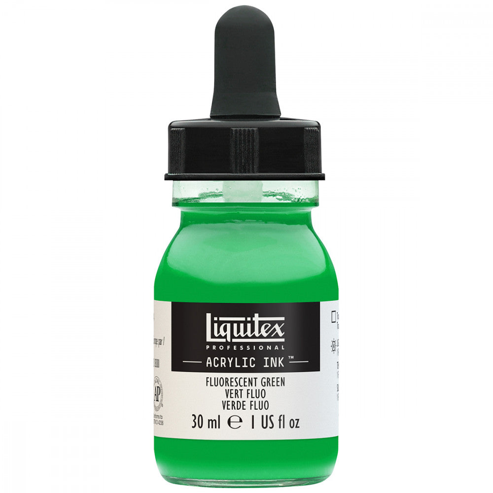 Tinta Acrílica Líquida Liquitex 30ml Fluorescent Green 985