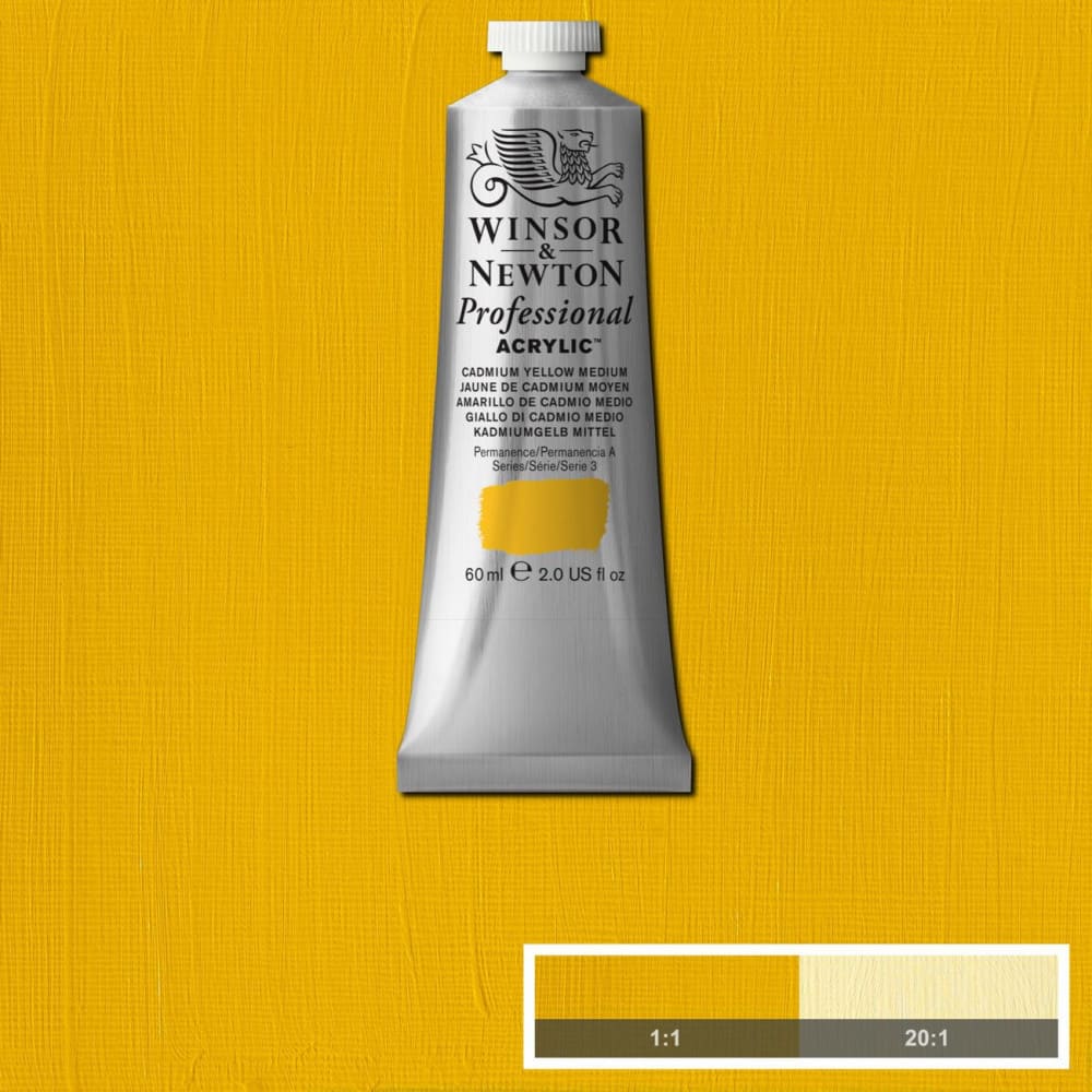 Tinta Acrílica Professional Winsor & Newton 60ml S3 463 Yellow Medium Row