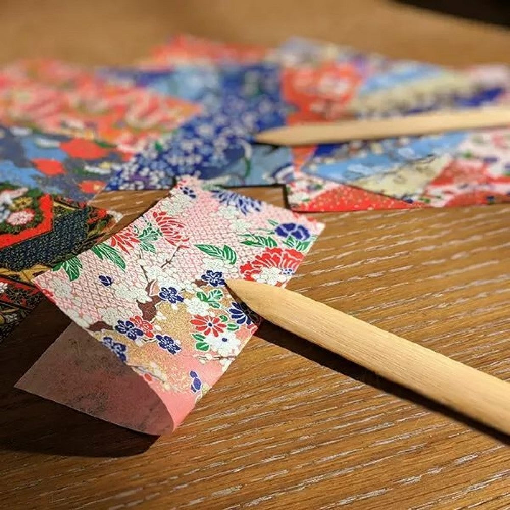 Espátula Dobradeira de Bambu para Papel 15cm