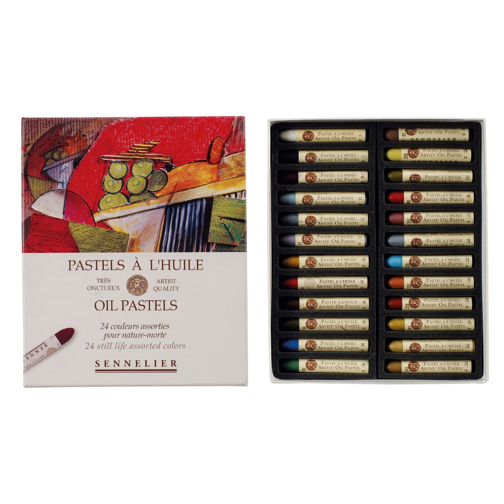 Pastel Oleoso Sennelier 24 Cores Nature Morte