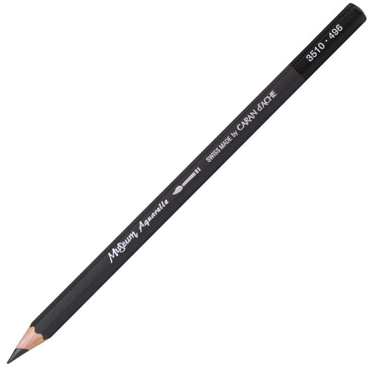Lápis Aquarelado Caran D'Ache Museum 496 Ivory Black