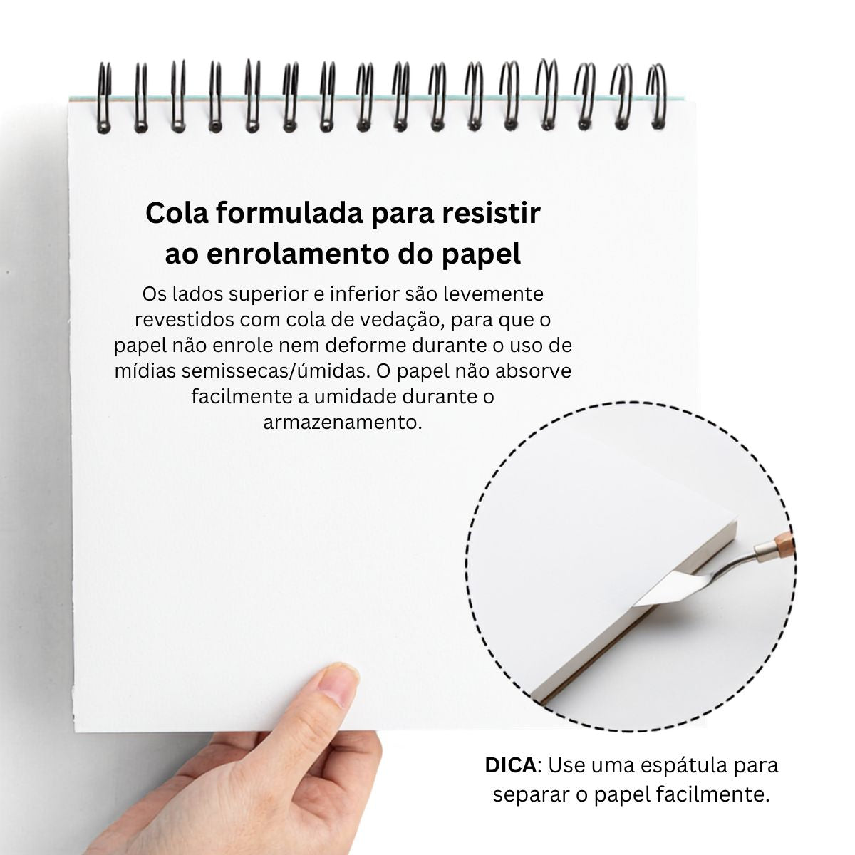 Bloco de Papel Para Guache Himi 160g/m² 21,6x21,6cm 50 Folhas