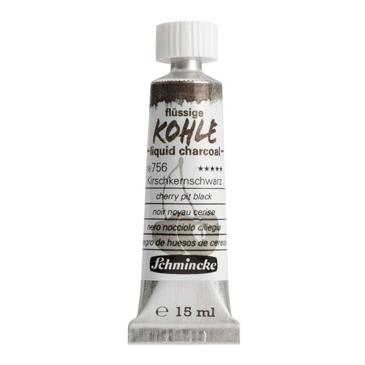 Carvão Líquido Kohle Schmincke 15ml Cherry Pit Black