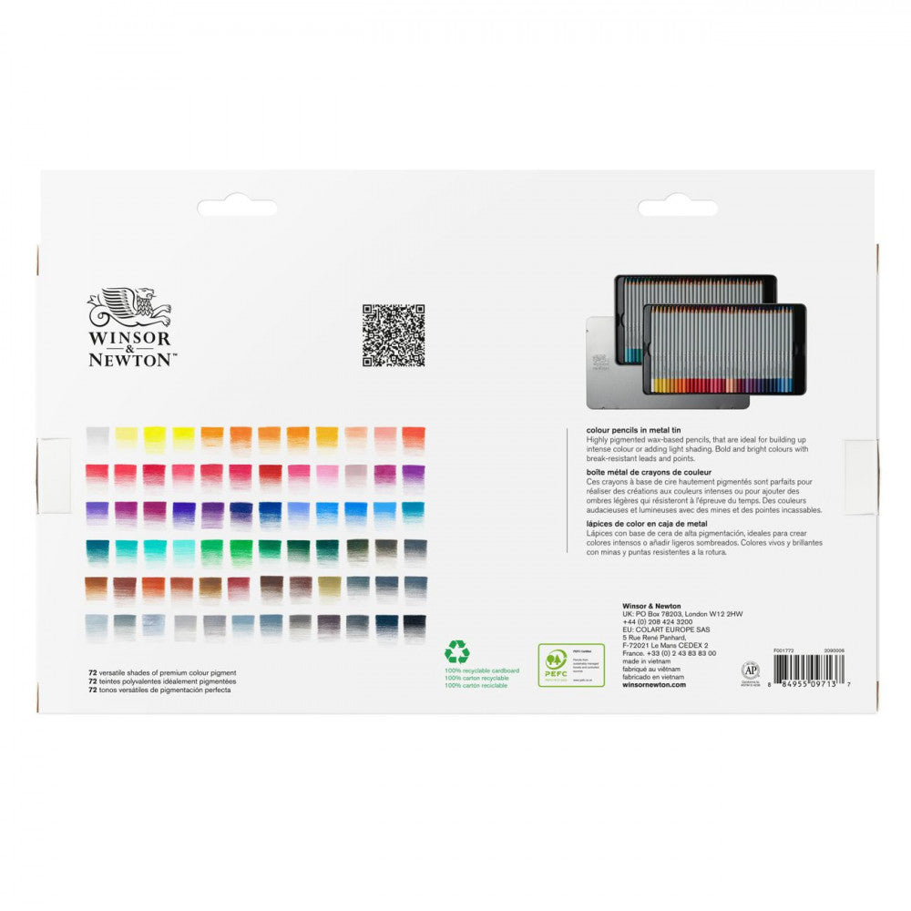 Lápis de Cor Winsor & Newton Studio Collection 72 Cores