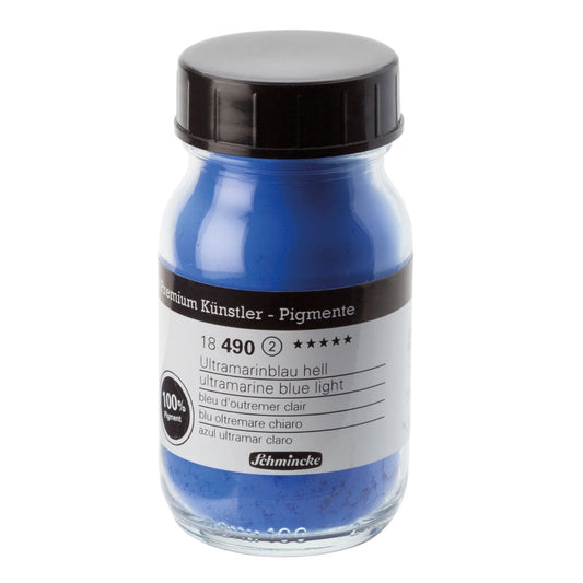 Pigmento em Pó Schmincke 100ml S2 490 Ultramarine Blue Light