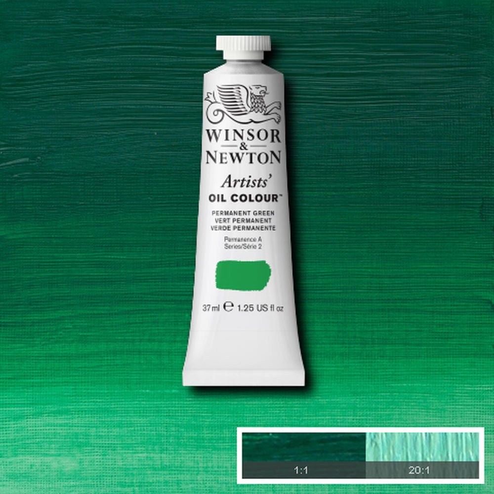 Tinta Óleo Artist 37ml Winsor & Newton S2 481 Permanent Green