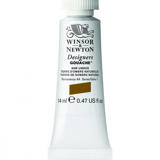 Tinta Guache Winsor & Newton Designers 14ml S1 554 Raw Umber